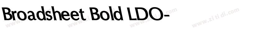 Broadsheet Bold LDO字体转换